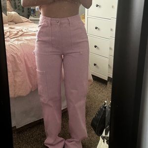 Pink carpenter pants